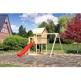 Akubi Spielhaus Frieda Set B mit Rutsche rot 91181