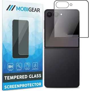 Mobigear Premium  Samsung Galaxy Z Flip 7 Panzerglas Gehärtetes Glas Displayschutz - Hüllenfreundlich - Schwarz - Schwarz