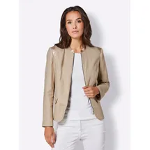 CREATION L Leinen-Viskose-Blazer in beige | Gr.: 40