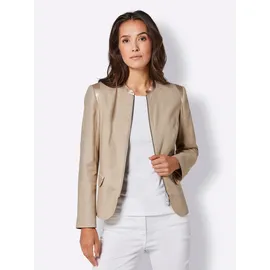 CREATION L Leinen-Viskose-Blazer in beige | Gr.: 40