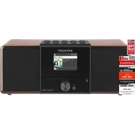 Telestar DIRA S 32i CD CD-Radio DAB+, UKW, Internet DLNA, WLAN, USB, CD, Bluetooth®, Internetradio Inkl. Fernbedienung Holz