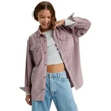 Roxy Let It Go Cord - Long Sleeve Shirt for Women - Langärmliges Hemd - Frauen - XL - Lila. - XL