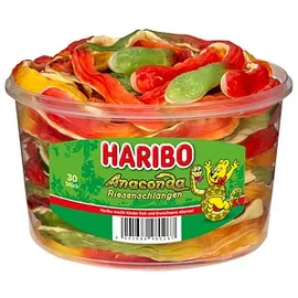 HARIBO Anaconda Riesenschlangen Fruchtgummi 1,2 kg, 30 St.