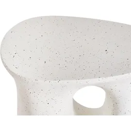 Beliani Beistelltisch Ø 42 x 28 cm Weiß