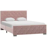 vidaXL Bettgestell 120 x 200 cm Rosa