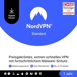 NordVPN Standard, 10 Geräte - 1 Jahr