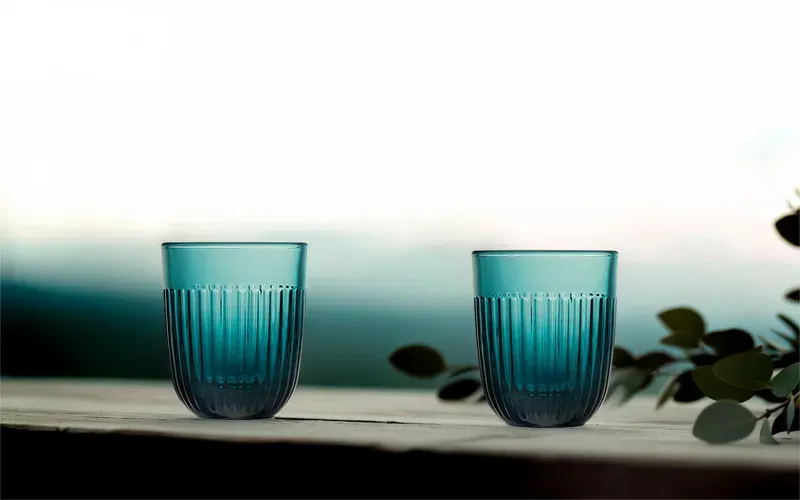 La Rochere Wassergläser - 6er Set - OUESSANT - blau - 260 ml