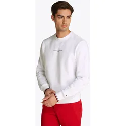 Tommy Hilfiger Sweatshirt »SMALL TOMMY LOGO CREWNECK« TOMMY HILFIGER White M