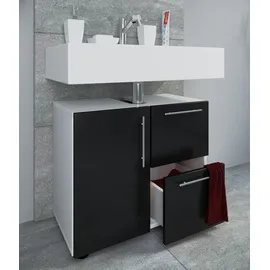 VCM Waschbeckenunterschrank Flandu 51 x 61 x 32 cm Schwarz