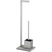 Wenko Stand WC-Garnitur Granit Edelstahl