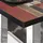GGM Möbel Bistrotisch 110 x 60 x 75 cm Vintage Bunt/Edelstahl