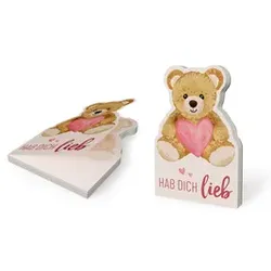 FÜR DICH Notizblock Hab dich lieb Teddy 185389