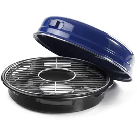 Ibili Gasgrill aus Edelstahl und Edelstahl mit Griff, Grau, Silber