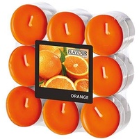 GALA "Flavour by Duftlichte Ø 37,5 mm, 16,6 mm orange - Orange 96913 Duftkerzen Teelichter Duft-Teelichter, 18 Stück