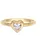 Elli Ring 925 Sterling Silber Herz in Gold | Gr.: 58