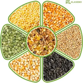 KLASEBO Streufutter 25 kg, Vogelfutter Wildvogelfutter