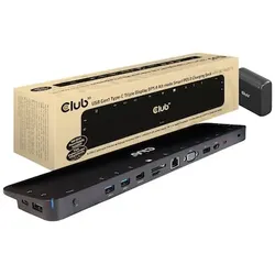 Club 3D USB Gen1 Typ-C Triple Display DP Alt Mode PD Dockingstation 100W