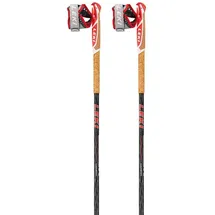 Leki Vertical K Stöcke - White / Neon Red - 110 cm