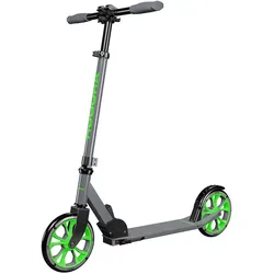 Hudora 14454 Scooter Up 200 grey/neongreen EINHEITSGRÖSSE