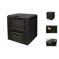 PROGARDEN Kompostierbox 450 l Farbe schwarz 80x80x81cm Progarden