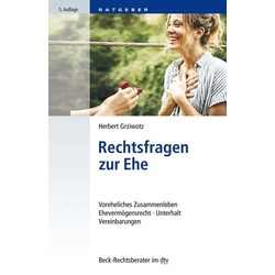 Rechtsfragen Zur Ehe - Herbert Grziwotz, Taschenbuch