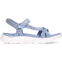 SKECHERS Damen Go Walk Flex Sublime Schiebe-Sandalen, Blue Textile, 40