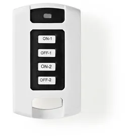Nedis RF-Fernbedienung - 2 Kanäle Schwarz/Weiss
