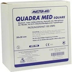 QUADRA MED square 38x38 mm Strips Master Aid 100 St