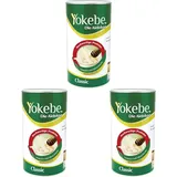 Yokebe Classic - Diätshake zum Abnehmen - glutenfrei und vegetarisch - Mahlzeitersatz zur Gewichtsabnahme mit hochwertigen Proteinen - 500 g : 12 Portionen (Packung mit 3)