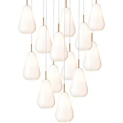 Nuura - Anoli 13 Krohnleuchter Nordic Gold/Opal