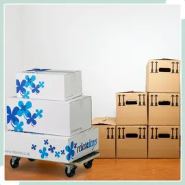 Relaxdays 2 x Transportroller mit Bremse 400 kg