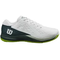 Wilson Herren Rush Pro Ace Clay Tennis Shoe, White/Ponderosa Pine/Jasmine Green, 43 1/3 EU