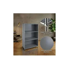 Floordirekt Bücherregal 75 x 40 x 120 cm Grau