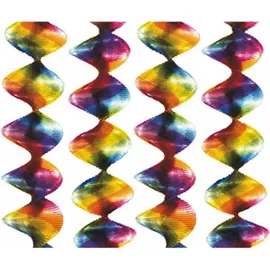 Amscan Sombo 4 Rotorspiralen - Regenbogen