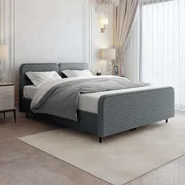 beautysofa LEA 140 x 200 cm Grau