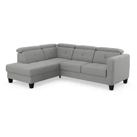 sit&more Ecksofa »Belluci L-Form« inklusive Federkern, wahlweise mit Bettfunktion und Bettkasten