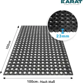 karat homeliving Octagon 100 x 150 cm Schwarz
