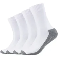 Camano Unisex Classic Sport Socken 4er Pack Weiß 43-46