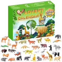 Moageme Tiere Adventskalender 2022 Kinder Bauernhoftiere Spielzeug Weihnachts Tier Figuren Adventskalender mit 24 Bauernhof Tiere Weihnachten Geschenk für Jungen und Mädchen