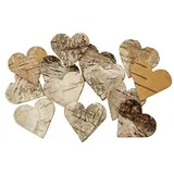 160 Stk Birkenherzen 4cm Herzen aus Birkenrinde Birke Dekoherzen Tischdekoration Streu Herzen Holz Streuherzen Hochzeit wedding table decoration