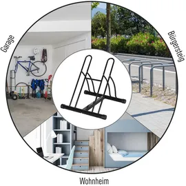 Homcom Fahrradständer Metall schwarz