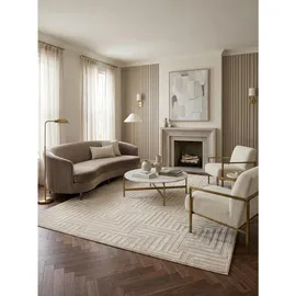 KADIMA DESIGN ILLER Kurzflorteppich 120 x 170 cm Beige