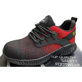Procera Sicherheitsarbeitsstiefel sehr leicht FLY RED PROTECTIVE SHOES S1 45 - Rot - 45