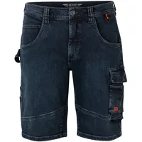 Hero by John Medoox LUCAN Denim Workwear Cargo-Shorts Blau 48