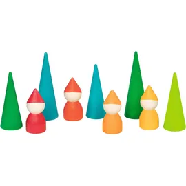 GoKi Zwergenwald 9-teilig Holz