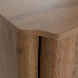 MCW Schreibtisch MCW-P42, Bürotisch Computertisch, 4 Schubladen MDF 78x110x60cm ~ Wotan-Eiche-Optik