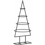 vidaXL Metall-Weihnachtsbaum Deko Schwarz 60 cm vidaXL