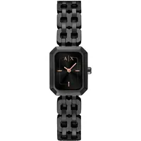Giorgio Armani Armani Exchange Damenuhr Edelstahl schwarz Damen