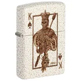 Zippo Sturmfeuerzeug - Rick Rietveld Ace Skull, Mercury Glass, Color Image - Nachfüllbar - Wiederverwendbar - Windfestes Design - Geschenkbox - Made in USA