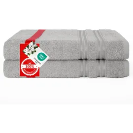 hammetex Duschtuch 70 x 140 cm grau 2 St.